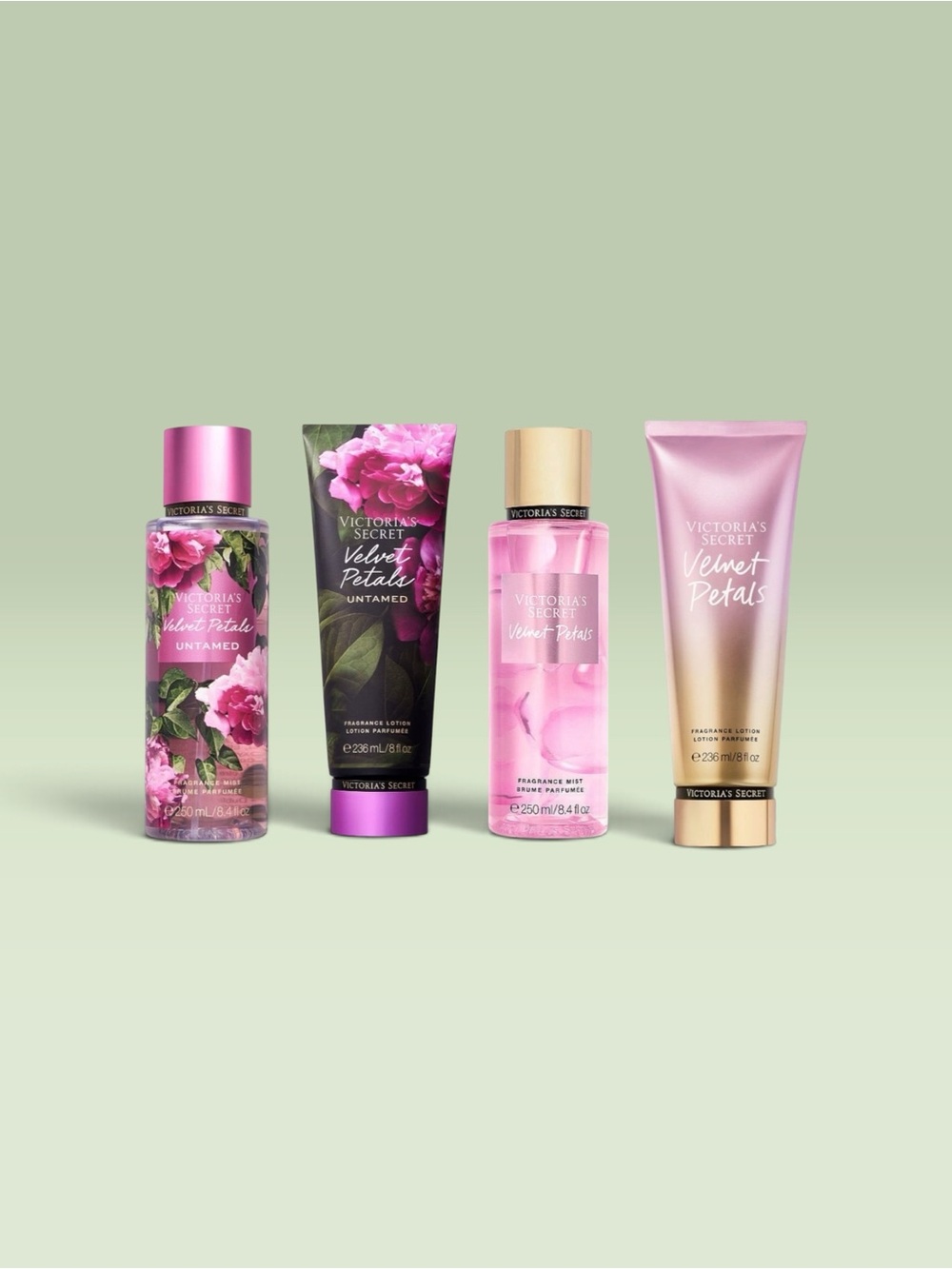 Victoria's Secret VELVET PETALS UNTAMED + VELVET PETALS Fragrance Mist & Lotion